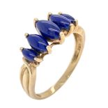 Ring 2,45g 375/- Gelbgold mit Lapislazuli, Ringgröße ca. 56