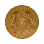 Goldmünze Napoleon III Empereur 100 Francs 32,23g 900/- Gelbgold 1858
