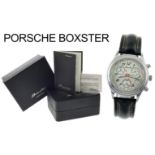 Porsche Boxster Ref. 1105.41 Quarz Edelstahl Limited Edition Nr. 648/986, mit Box und mit Papiere