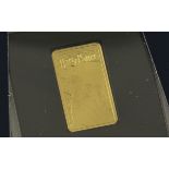 Goldbarren 0,5g 999/- Gelbgold Harry Potter