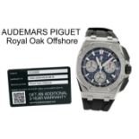 Audemars Piguet Royal Oak Offshore Automatik Edelstahl, ohne Box und mit Papiere