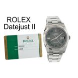 Rolex Datejust II Ref. 126334 Automatik 750/- Weissgold/Edelstahl, ohne Box und mit Papiere, LC100..