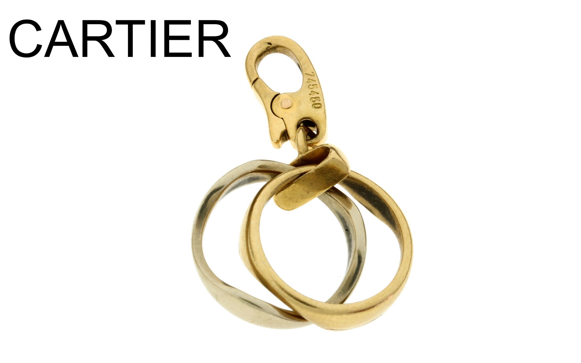 Cartier Anhaenger 3,9g 750/- Gelbgold und Weissgold, mit Etui