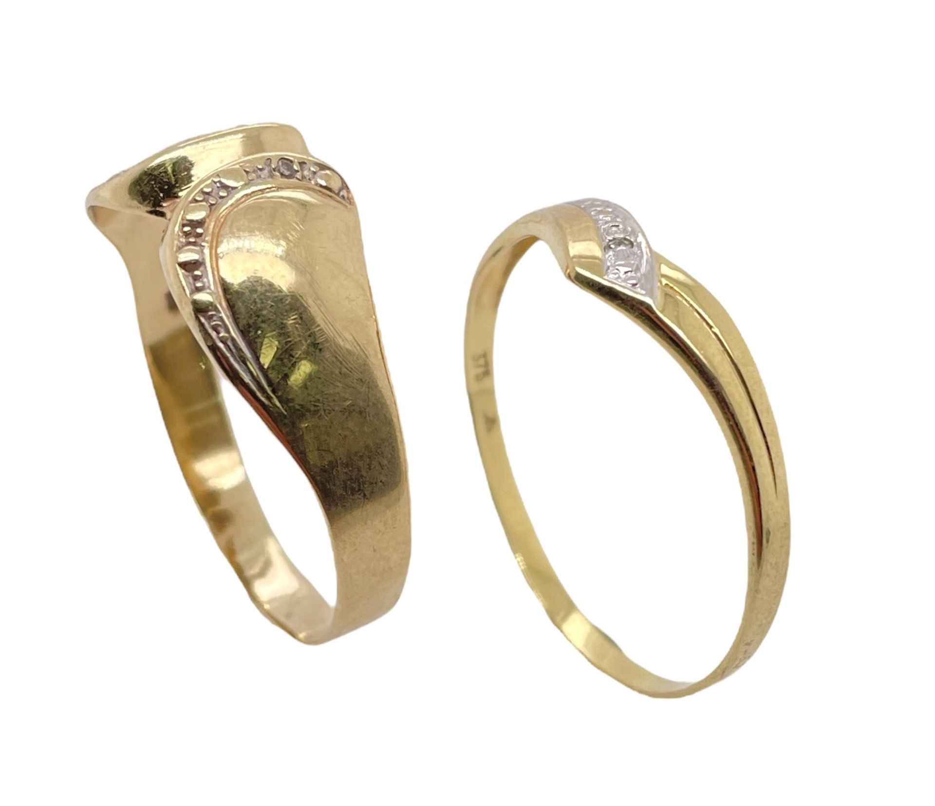 2 Ringe 2,97g 375/- Gelbgold