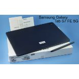 Samsung Galaxy Tab S7 FE 5G 64GB mit Zubehoer und Karton