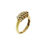 Ring 5,07g 750/- Gelbgold mit 16 Diamanten zus. ca. 0,48 ct., Ringgroesse ca. 51