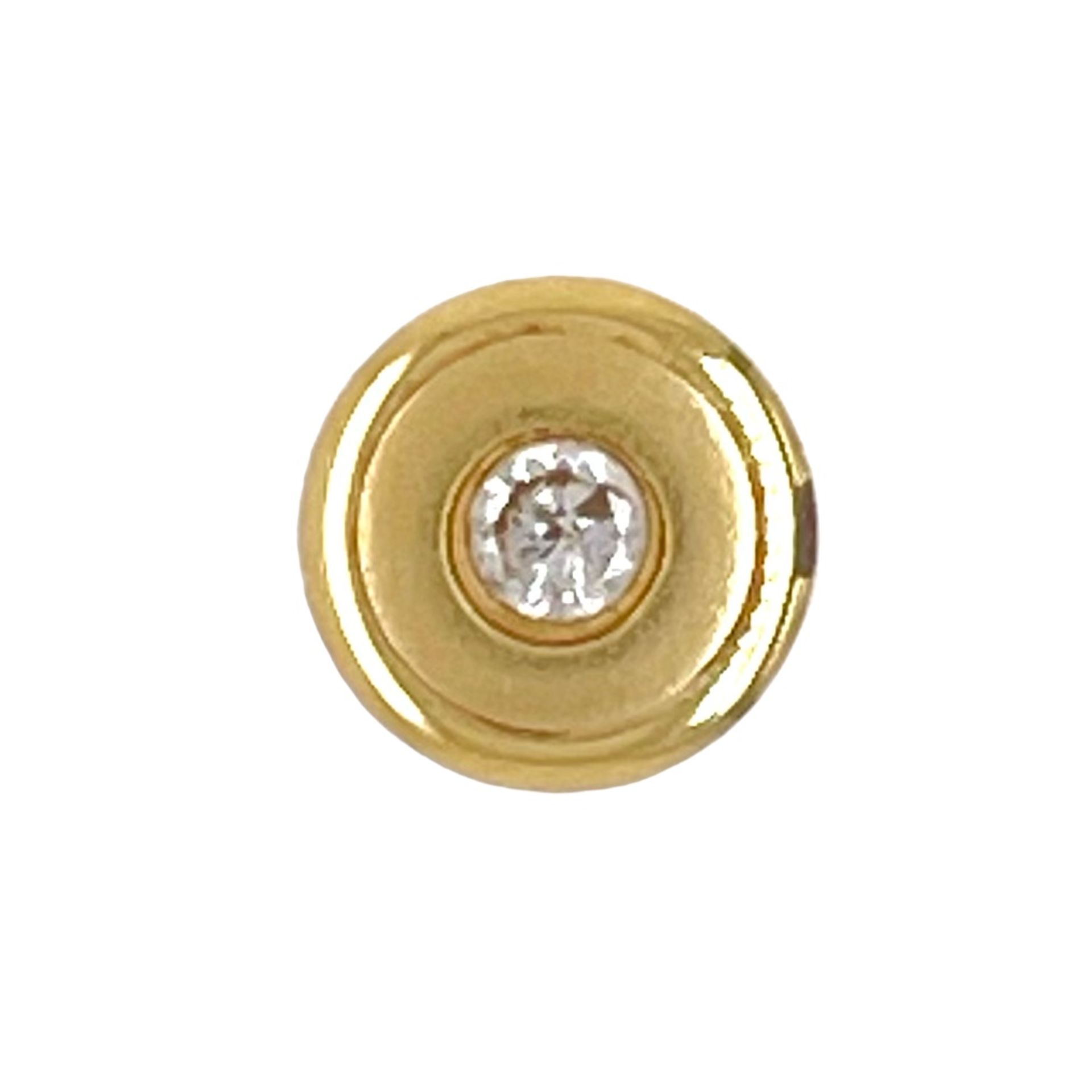 Anhaenger 1,09g 585/- Gelbgold mit Diamant ca. 0,07 ct.