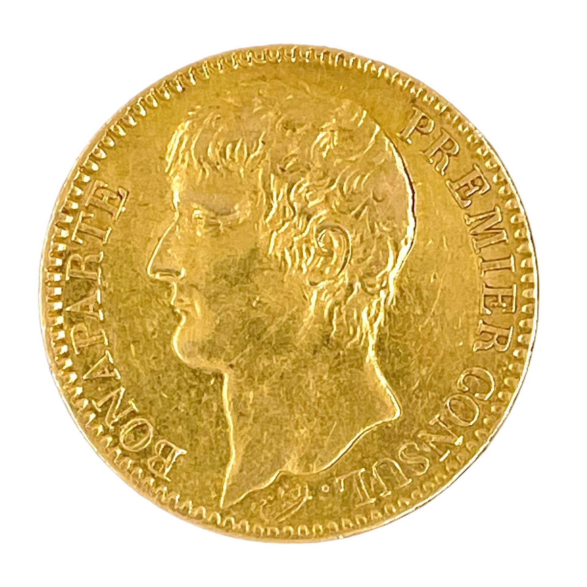 Goldmuenze 12,9g 900/- Gelbgold 40 Francs Premier Consul Bonaparte 1813 - Bild 2 aus 2