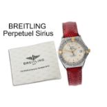 Breitling Perpetuel Sirius Ref. B62022 750/- Gelbgold/Edelstahl, mit Etui und mit Papiere