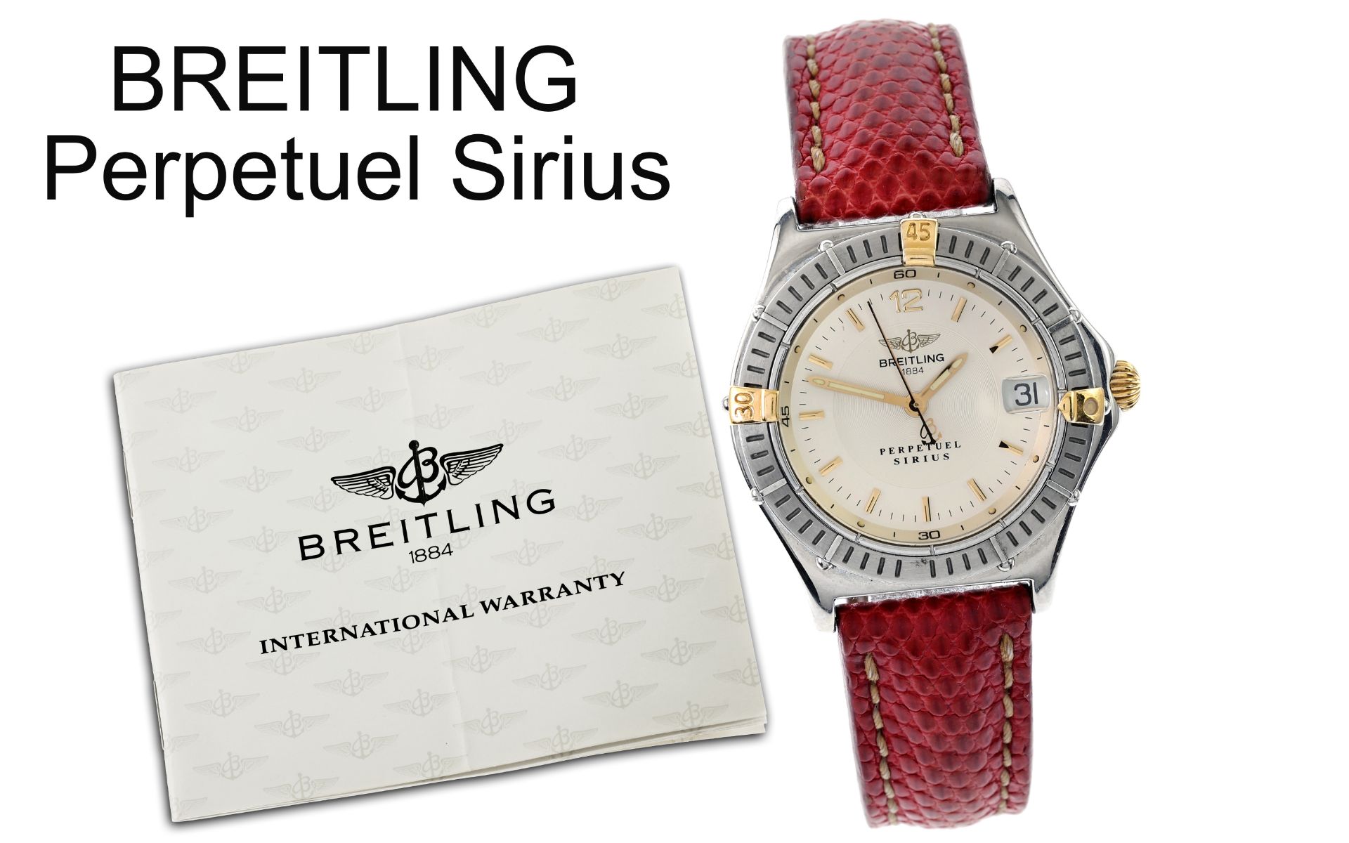 Breitling Perpetuel Sirius Ref. B62022 750/- Gelbgold/Edelstahl, mit Etui und mit Papiere