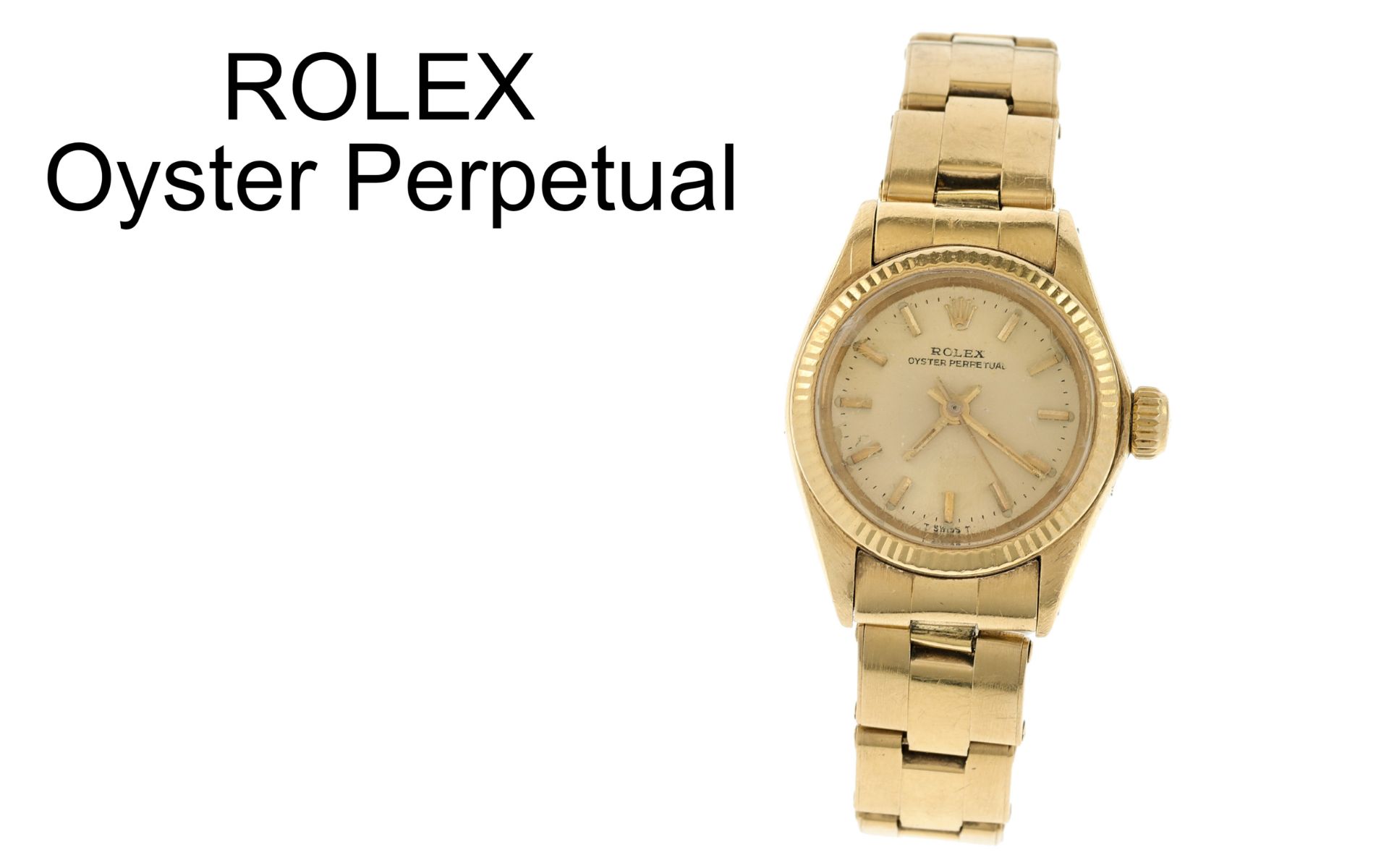 Rolex Oyster Perpetual Ref. 6719 Automatik 750/- Gelbgold, ohne Box und ohne Papiere