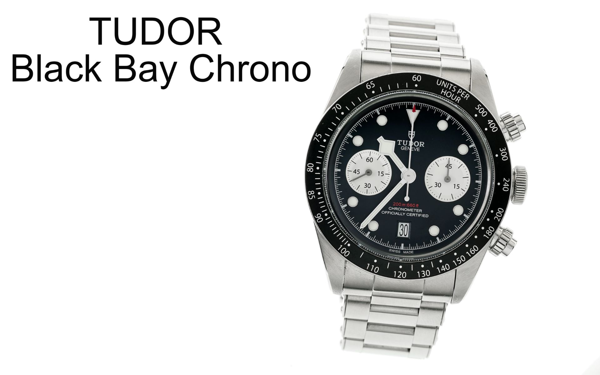 Tudor Black Bay Chrono Ref. 79360N Automatik Edelstahl, mit Box und mit Papiere, Kaufdatum 2022