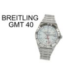 Breitling GMT 40 Ref. A32398 Automatik Edelstahl, mit Box und mit Papiere