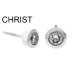 Christ Ohrstecker 1,72g 585/- Weissgold mit 2 Diamanten zus. ca. 0,50 ct. W/si2, ohne Brisuren, mi..