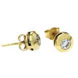 Ohrstecker 0,79g 585/- Gelbgold mit Zirkonia