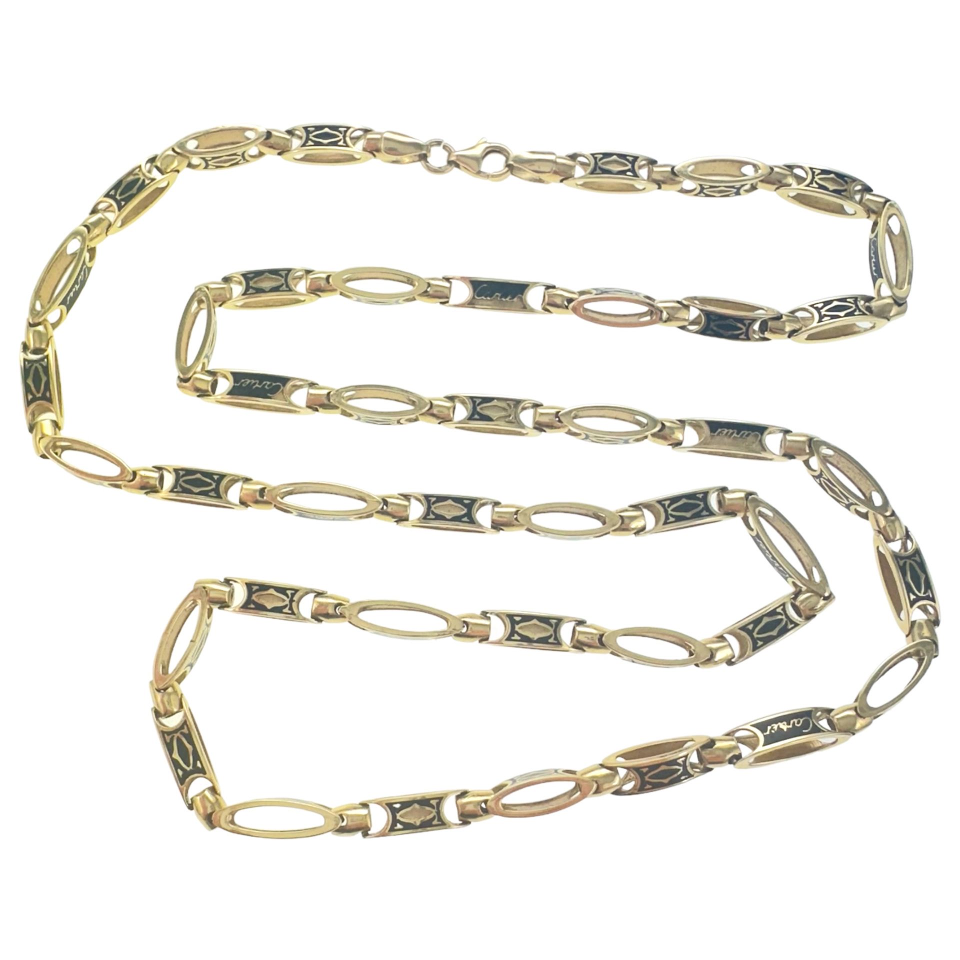 Kette 27,23g 585/- Gelbgold, Laenge ca. 62 cm, NICHT original Cartier!