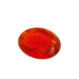 Feueropal Mexiko 4.18 ct. Breite: 10.52 mm Laenge: 14.51 mm Hoehe: 6.55 mm