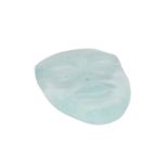 Aquamarin Handgravur Breite: 19.93 mm Laenge: 24.93 mm Hoehe: 5.51 mm