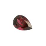 Rhodolith Tropfen facettiert 4.22 ct Laenge:12.07 mm Hoehe: 5.89 mm
