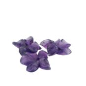 Amethyst Gravur Blueten 10.29 ct. Laenge: 12 - 13 mm