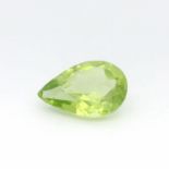 Peridot Tropfen facettiert 1.30 ct Laenge: 9.13 mm Hoehe: 3.67 mm