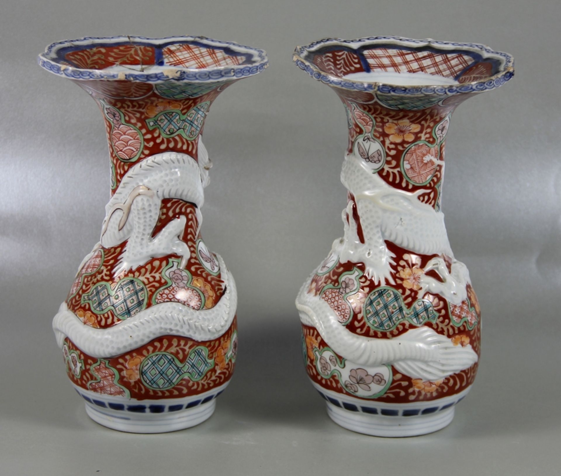 Paar chines. Vasen - Bild 2 aus 3