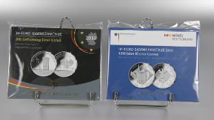 Konvolut 20 Euro-Sammlermünzen