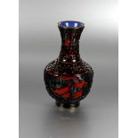 asiatische Lack-Vase