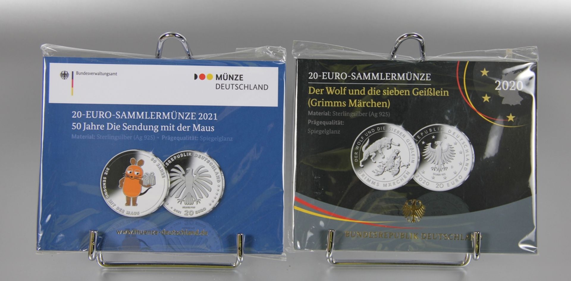 Konvolut 20 Euro-Sammlermünzen