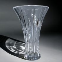 A large 11" Marquis by Waterford crystal flared vase.