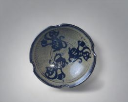 A CHINESE SONG STYLE JOZHOU PAPERCUT BOWL. The interior decorated with three papercut Monkeys. 16.