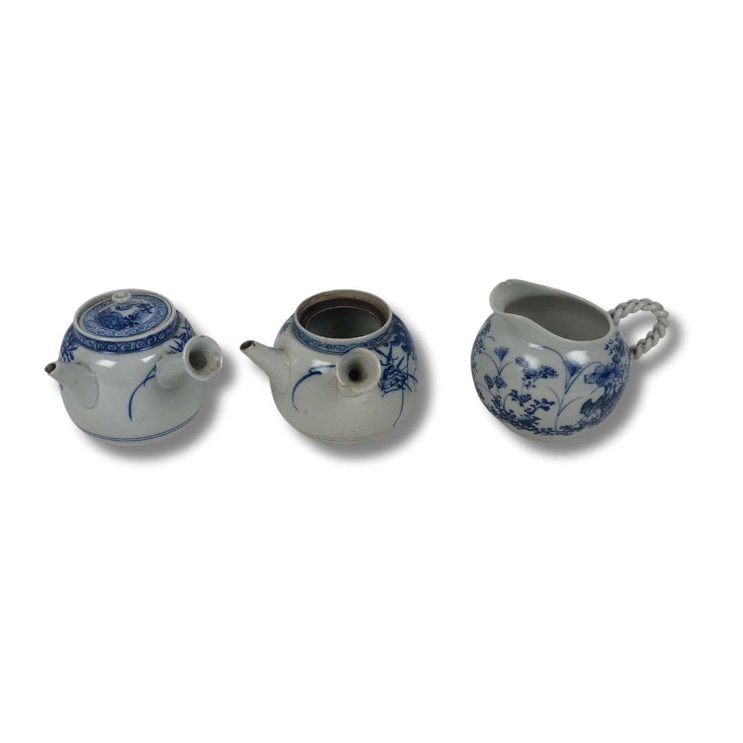 Two Japanese Kyusu Teapots & a Jug