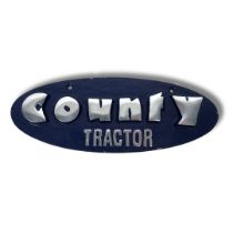 Cast Ford County Tractor Sign