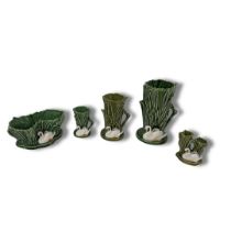 Sylvac 5x Swan and Reed Vases. Models 4377,4393,4385,4375,4394