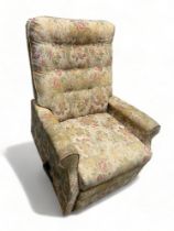 A Vintage Single Seat Reclining Armchair