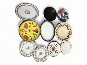 A Lot of 10 Large Centre Bowls & Serving Platters etc