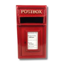 Cast Red Post Box New with Keys