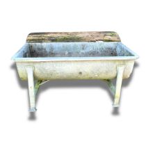 Large Galvanised Trough Height 75cm Width 135cm Depth 94cm