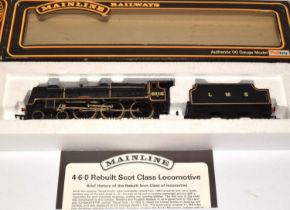 Mainline Railways steam engine and tender boxed no 6115 Scot class 4-6-0 "Scots Guardsman" appears