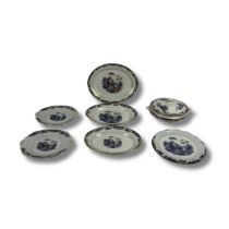 Set of dinner plates and serving dishes