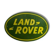 Metal Landrover Vitreous Sign 16 x 10"