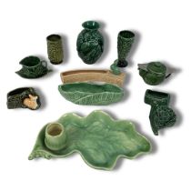 Sylvac collection of 10 pieces. To include Acorn tray, Vases, Tea Strainer A/F etc Model numbers