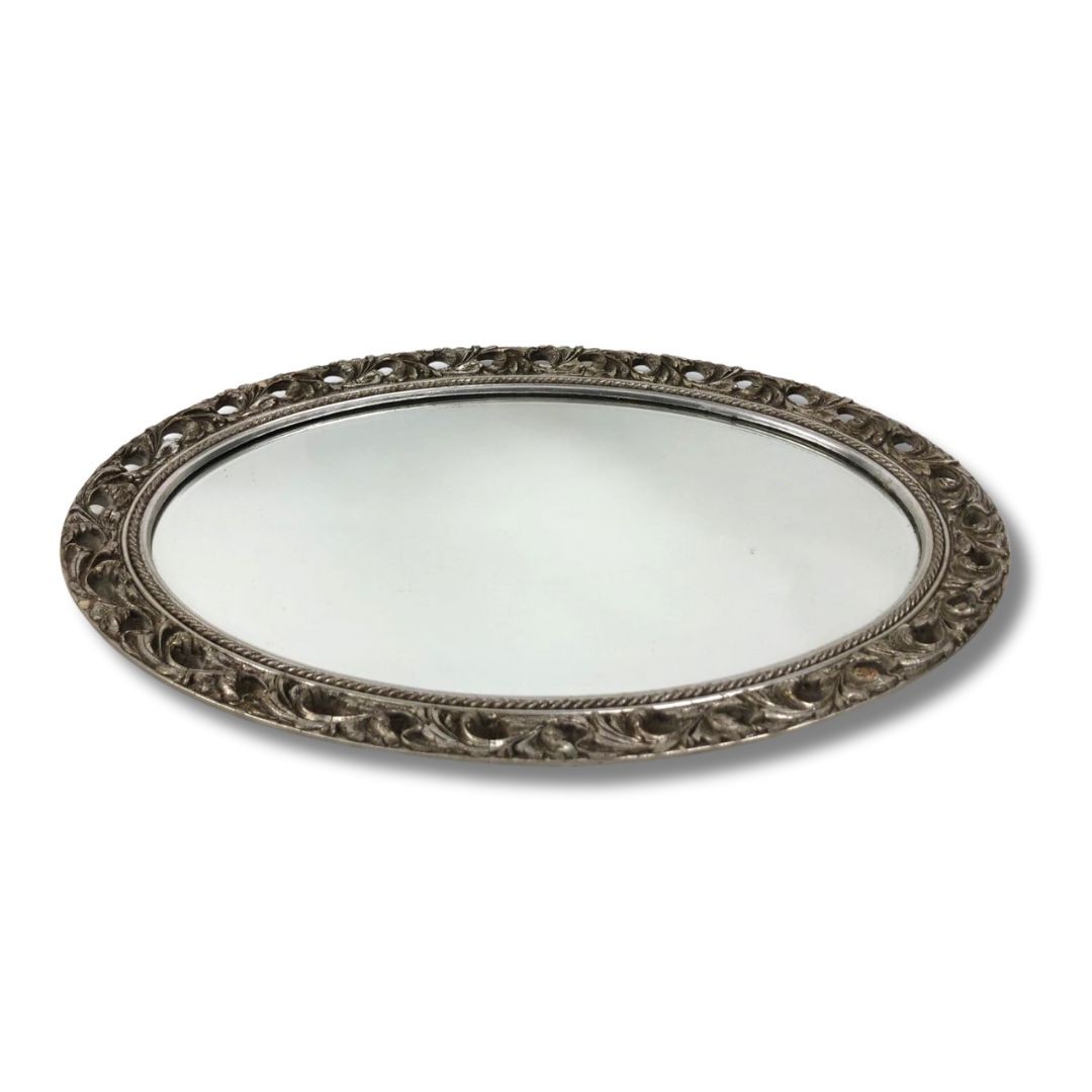 Oval Mirror with Decorative Moulded Surround - Image 2 of 4