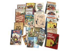 A collection of Antique annuals