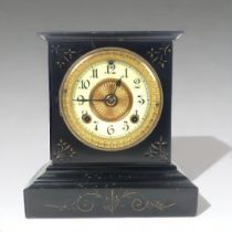 Ansonia Co Ltd New York Mantel Clock. Cast iron body.