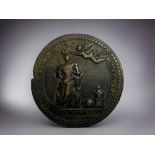 A 1761 Queen Charlotte coronation medal. Bronze, 34mm By Lorenz Natter.
