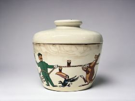 T.G GREEN & CO 'ZOOKEEPER' POT. Produced for Guinness. Circa 1957. Height - 11.5cm