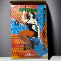 Revenge Co Ltd Artwork - Stencil and Aerosol painted Pop art on an acrylic kitchen door. Possibly