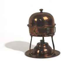 An Arts & Crafts copper Egg coddler. By W.A.S Benson, London.