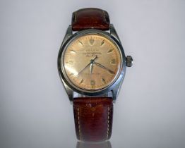 A 1958 ROLEX OYSTER-PERPETUAL AIR KING WRISTWATCH. Ref 5500 (serial no. 374120). Round stainless